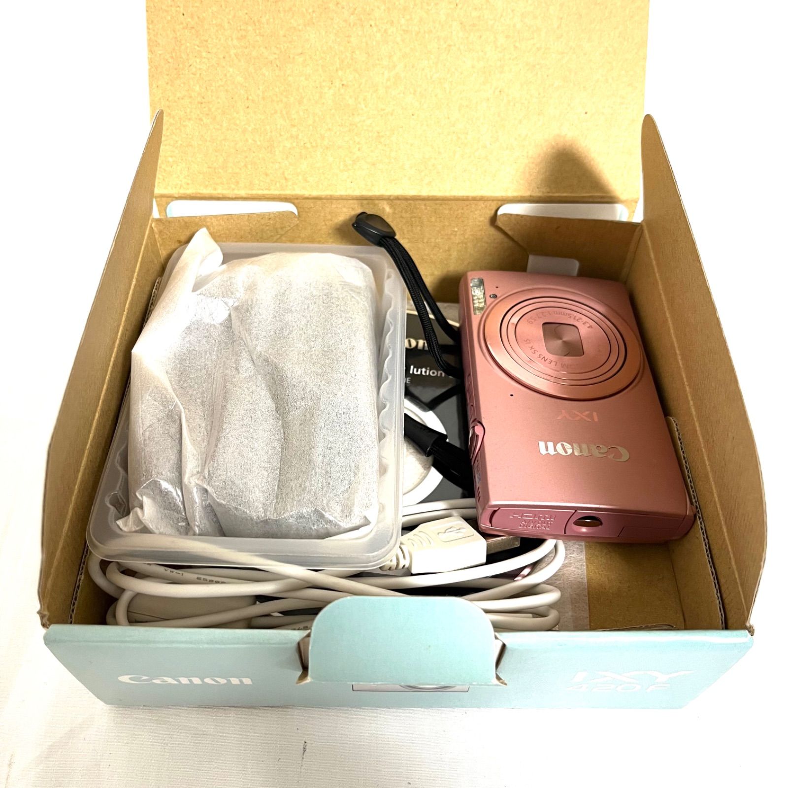付属品多数】Canon キヤノン IXY 420F ピンク デジタルカメラ デジカメ