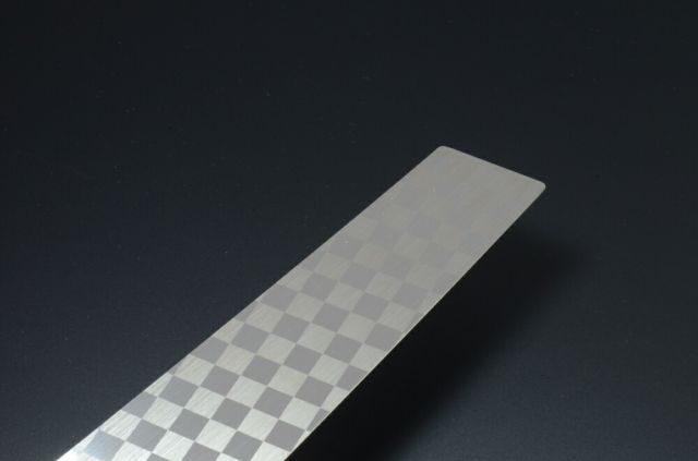 ＬＡ１００Ｓ　ムーブカスタム　　ステンレス　ピラー　ファサネイトスペシャルエディションタイプ（チェック柄シリーズ　市松模様風）ヘアライン/INVENTER/grow/ピラーパネル/メッキピラー