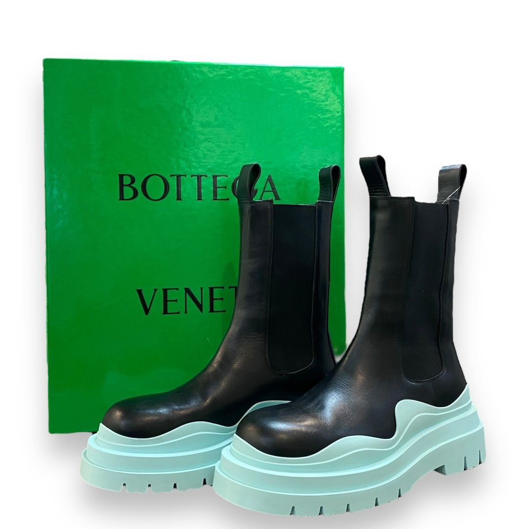 本日まで出品　bottega veneta tire boots タイヤブーツ BOTTEGA VENETA Tire Bootsタイヤブーツ 37 - メルカリ