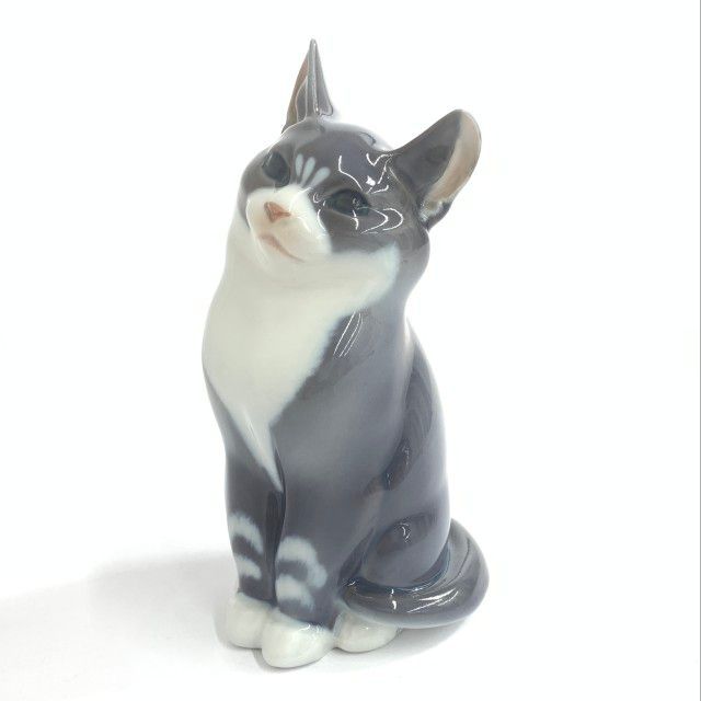 美品 ROYAL COPENHAGEN ロイヤルコペンハーゲン ネコ フィギュリン