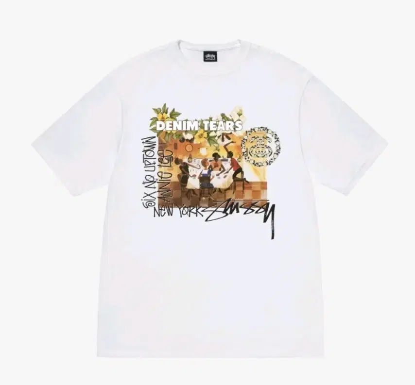 ◆Denim Tears◆ステューシー ファーマーズ ブルバード Tシャツ ☆関税込☆Stussy☆Stussy x Denim Tears Farmers Blvd. T-Shirt