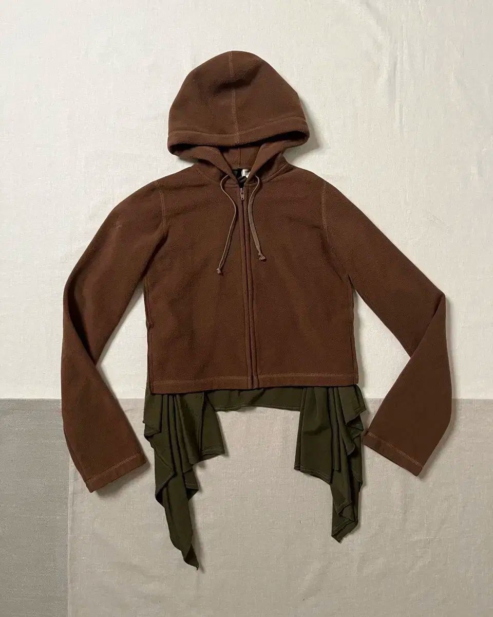 COMME des GARCONS コム デ ギャルソン レイヤード フード ジップアップ ドッキング comme des garcons