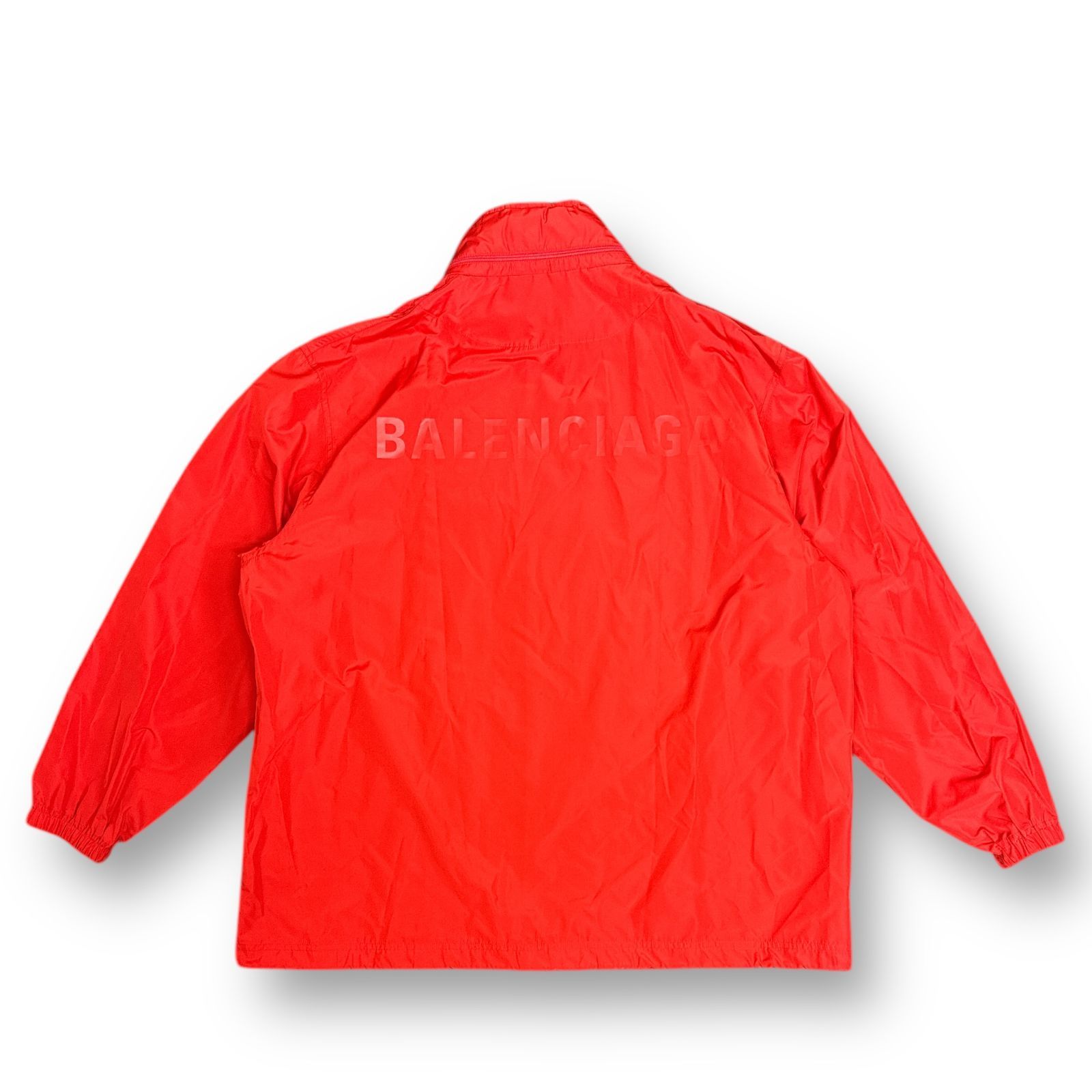国内正規 BALENCIAGA 19AW バックロゴナイロンジャケット バレンシアガ 
