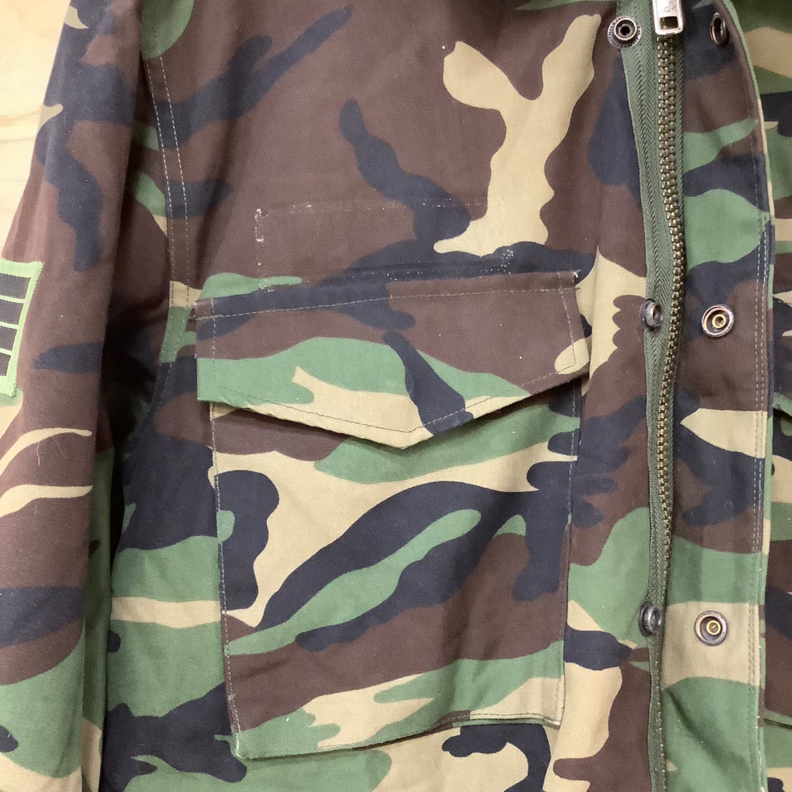 古着 韓国軍 パッチ付き ジャケット 軍服 韓国 陸軍 ミリタリー