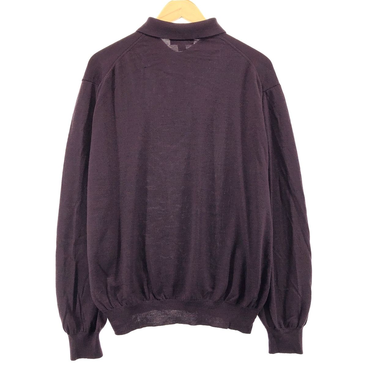 古着 John W. Nordstrom ポロニットセーター イタリア製 メンズXL相当 