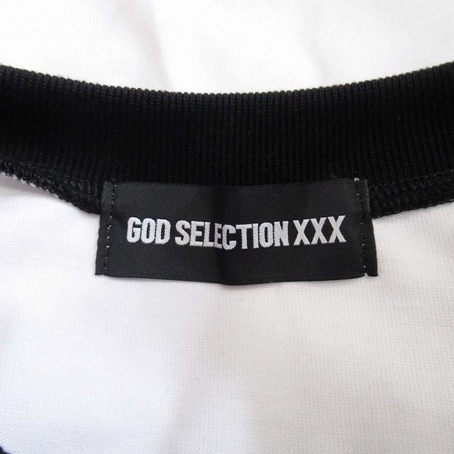 極美品 24ss ゴッドセレクション GOD SELECTION XXX RAGLAN SLEEVE T-SHIRT ラグランスリーブ Tシャツ 長袖  BLACKOUT ロゴ プリント カットソー XL 白 ホワイト 黒 ブラック/□E21/メンズ - メルカリ