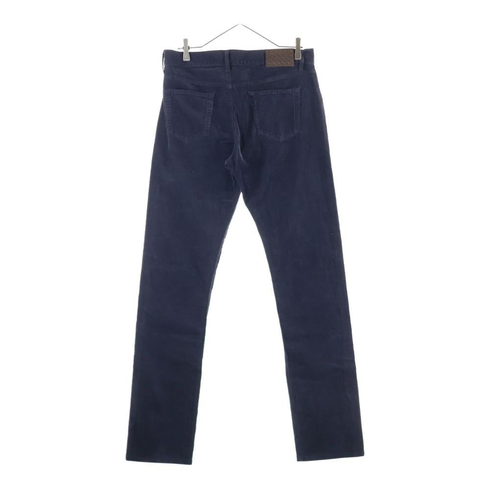 BOTTEGA VENETA ボッテガヴェネタ イントレチャート パッチ ボタンフライ コーデュロイ ストレート パンツ ダークパープル EPBV-17-135