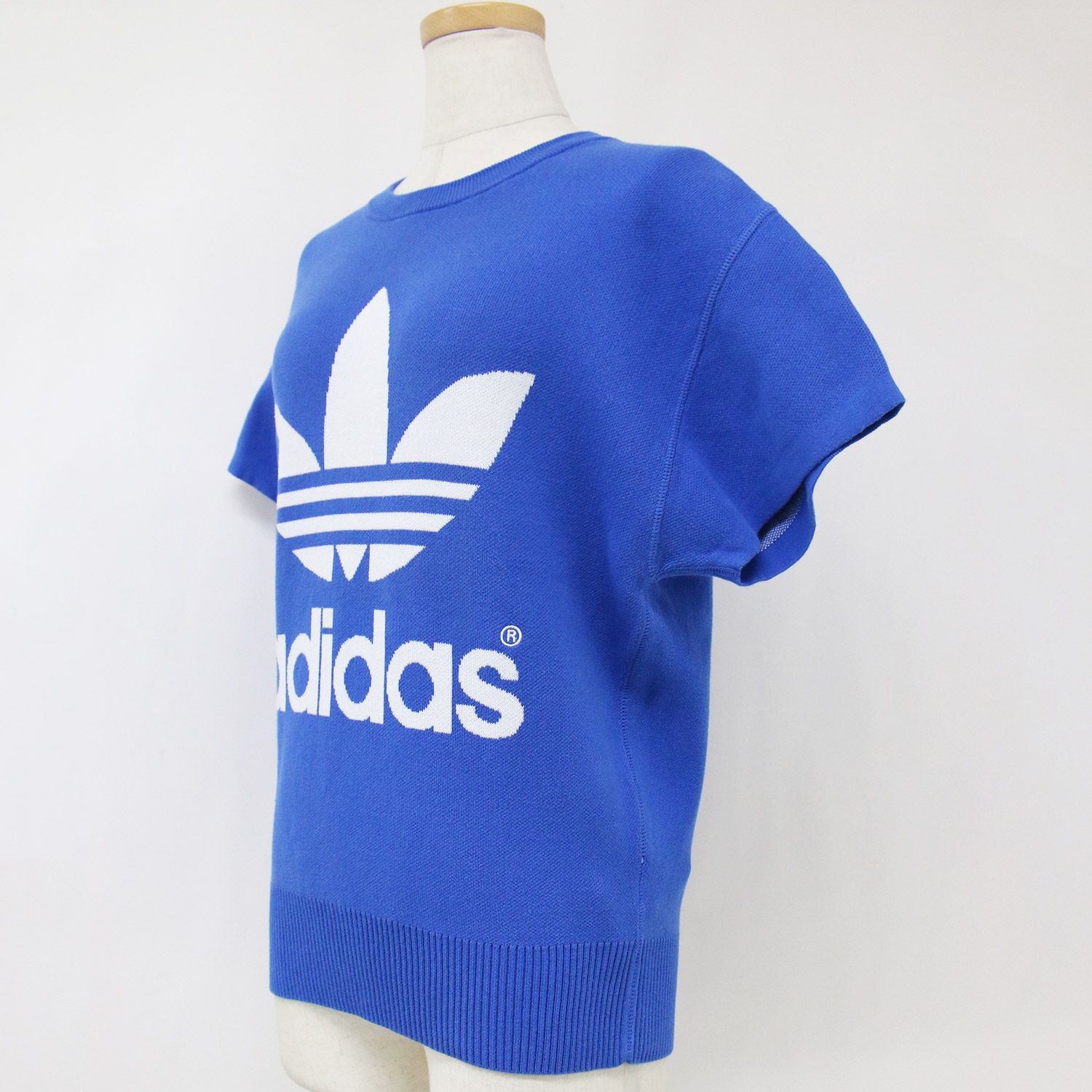 【アディダス × HYKE】プルオーバー S adidas アディダス × HYKE ハイク ニット セーター ブルー S トップス