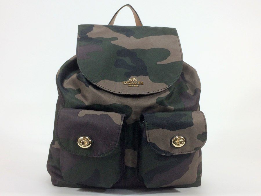 新品同様 COACH F11848 カモフラ柄 リュック バックパック Amazon.co