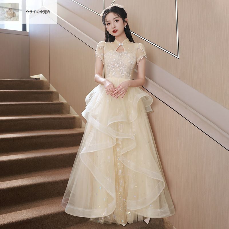 W*e様 【新品】パーティードレス 結婚式 お呼ばれ 二次会 成人式 キラキラ ショッピングゴー shoppinggo ワンピース パーティードレス