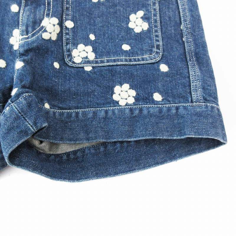 シーバイクロエ SEE BY CHLOE ショートパンツ デニム 花柄 刺繍