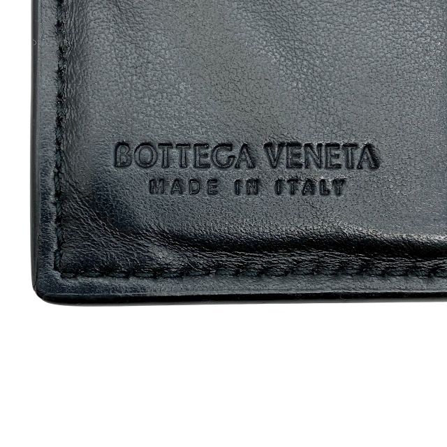 【最安値】 ボッテガヴェネタ イントレチャート 二つ折りファスナーウォレット 財布 二つ折り財布 折財布 レザーブラック BOTTEGA VENETA 正規品 安心品質 メンズ レディース ユニセックス ブランド小物 感 ミニ財布 コンパクト 組み合わせ