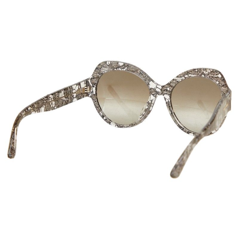 ドルチェアンドガッバーナ レースプリント DG4320 ブラック シルバー  