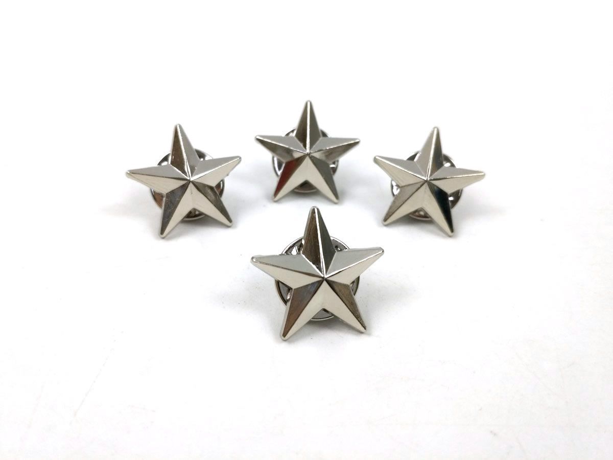 星形と円形のピンバッジセット 星 五角形 ピンバッジ ピンズ スター 全2色 Y2位 おしゃれ 留め