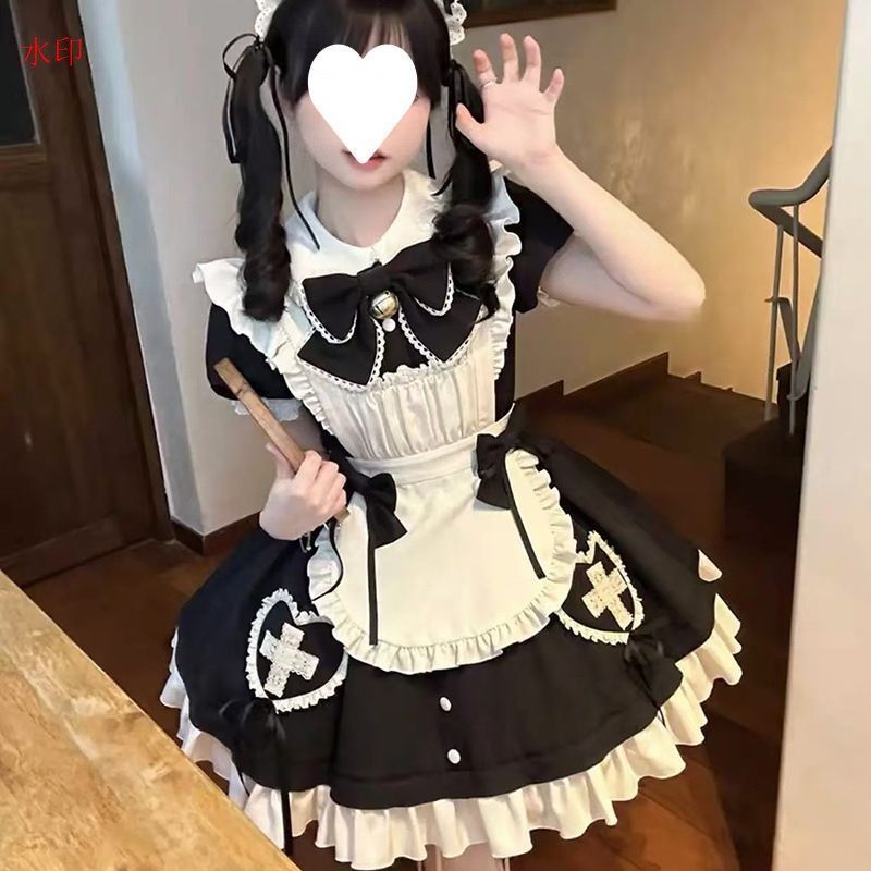 メイド服 ワンピース 超 撮影 レディース イベント服 ロリータ コスプレ 衣装 ゴスロリ ドレス 仮装 ハロウィン クリスマス イベント 学園祭 文化祭 日常 ファッション おしゃれ カジュアル サブカル ゴスロリワールド