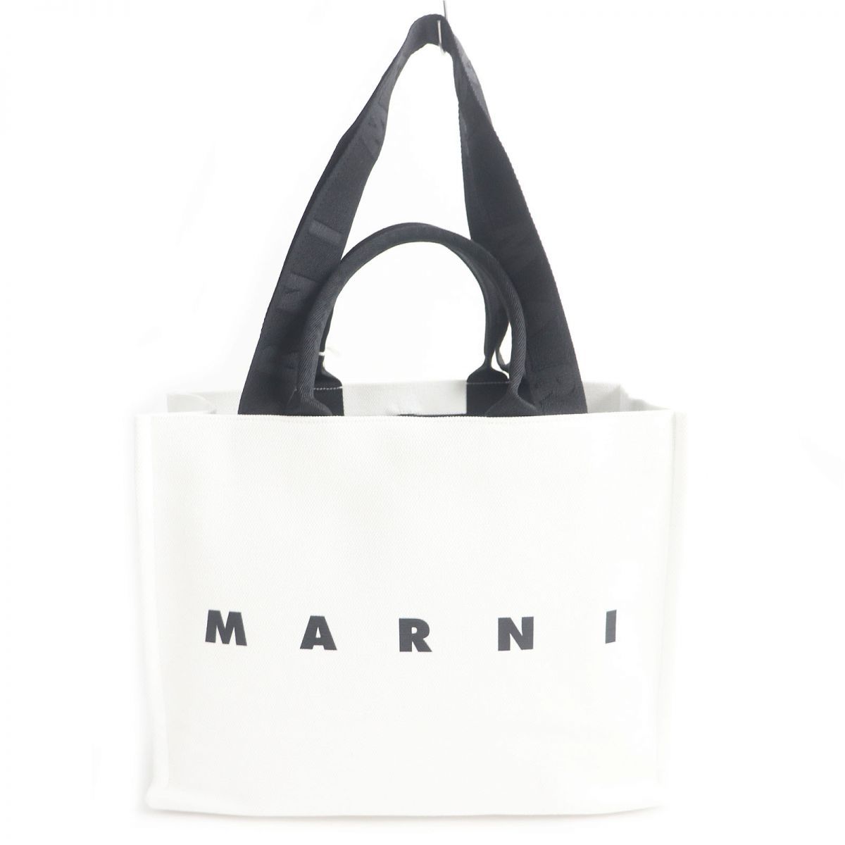 未使用品□MARNI/マルニ SHMQ0053U2 ロゴプリント入り 2WAY キャンバス