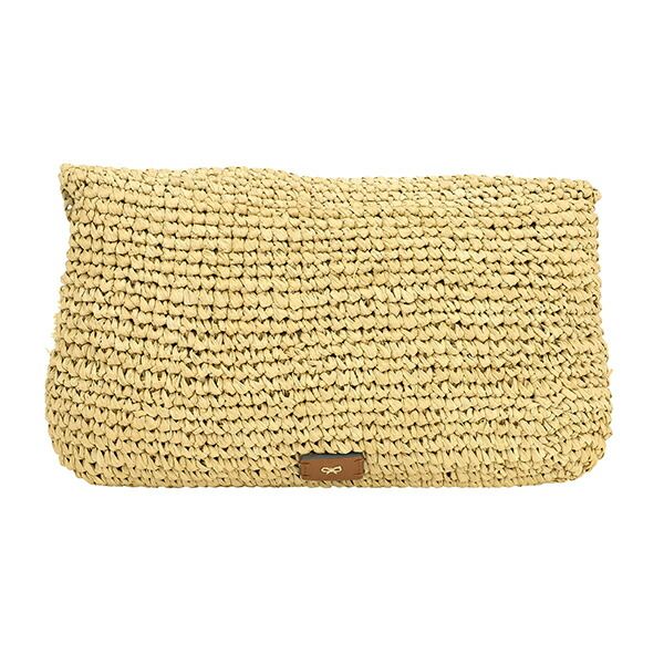 新品 アニヤ ハインドマーチ ANYA HINDMARCH クラッチバッグ ラフィア