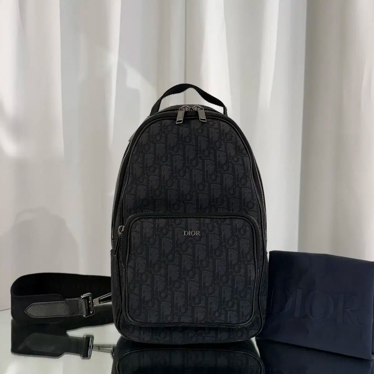 ディオール オブリーク ライダー スリングバック ブラック