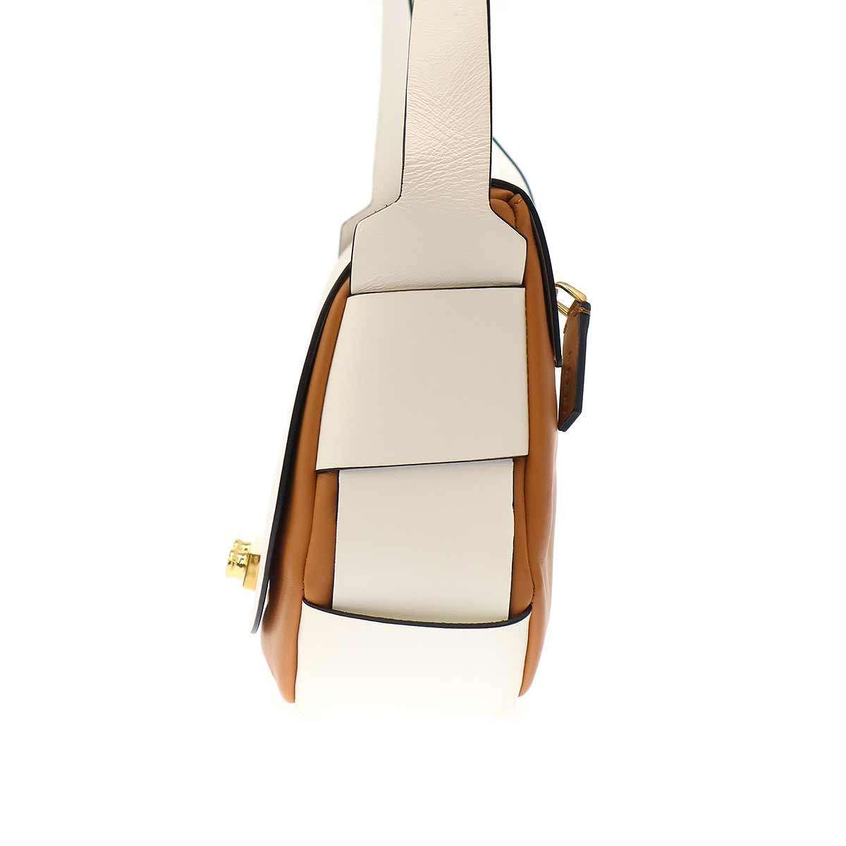 MARNI マルニ クロスボディレザーショルダーバッグ ホワイト - - メルカリ