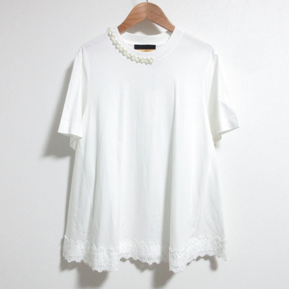 未使用 Simone Rocha シモーネロシャ Aライン パールデザイン 半袖
