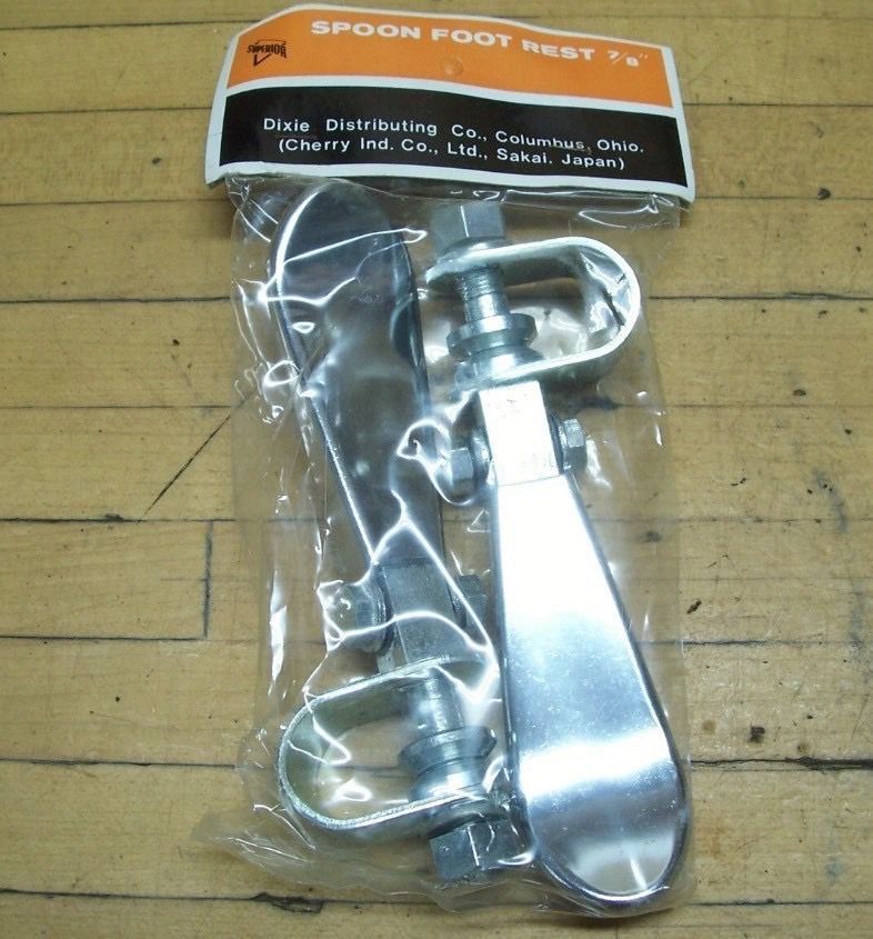 NOS スプーン ペグ ステップ セット ホンダ ヤマハ トライアンフ ハーレー ショベル ナックル チョッパー サバイバー スポーツスター J5686 BRIGHTFACE_UK