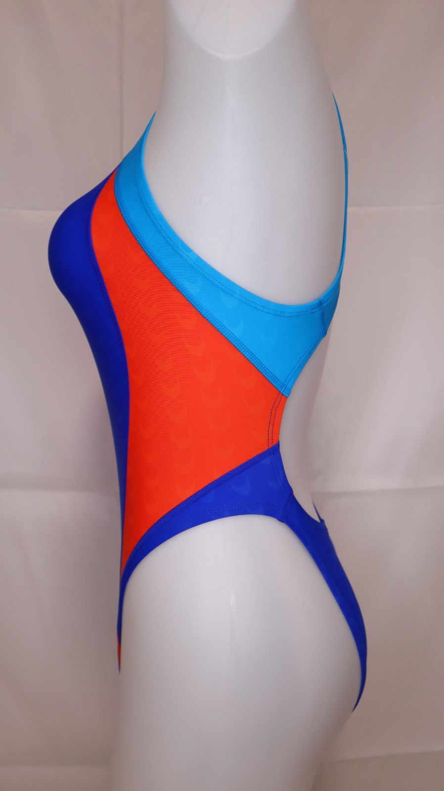 SWIMHXBY 競泳水着 青オレンジ水色 ハイレグ S-7XL - メルカリ