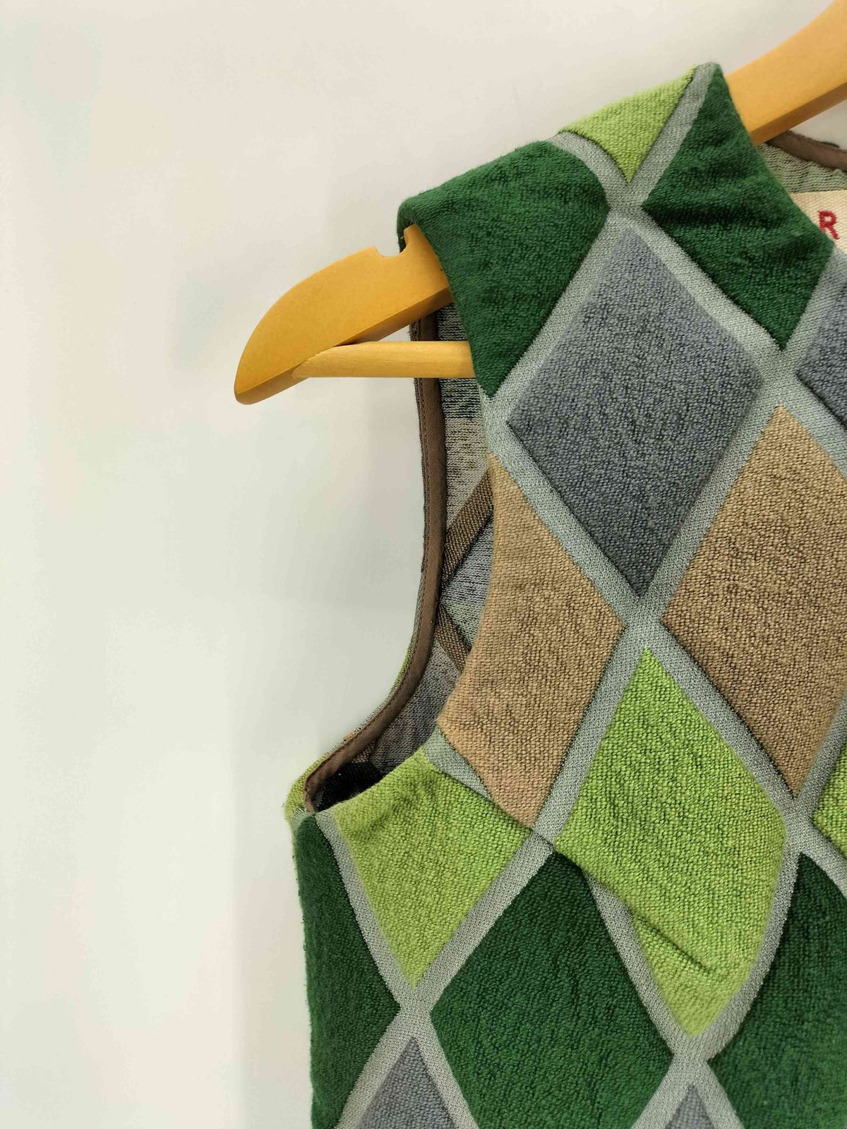  マルニ MARNI 09 ss シルク混アーガイルベスト レディース JPN 40 ベスト ジレ ベスト ジレ ビスチェ