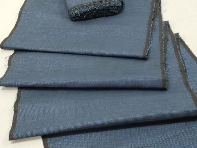 平和屋着物○本場大島紬 100亀甲 横段文 黒地 三越扱い 正絹 逸品