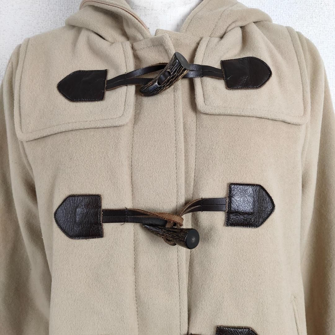 【美品】Spick and Span ベージュダッフルコート ウール混合【36】 美品】Spick and Span ベージュダッフルコート ウール混合【36