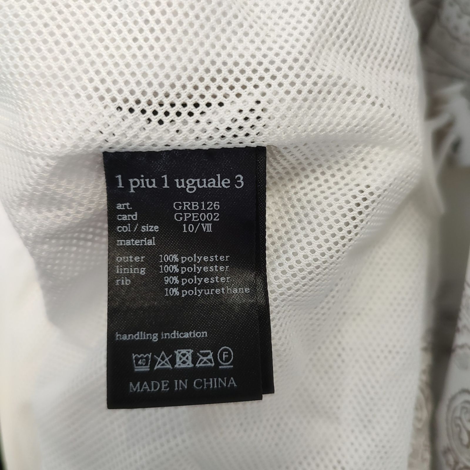 1PIU1UGUALE3 GOLF ウノピゥウノウグァーレトレ ゴルフ 113 GOLF PATTERN SNEED JACK バンダナ ペイズリー スニード ジャック GRB126 GPE002 7 XXL ホワイト メンズ WWW_NOITHATQUANGTHANH_NET