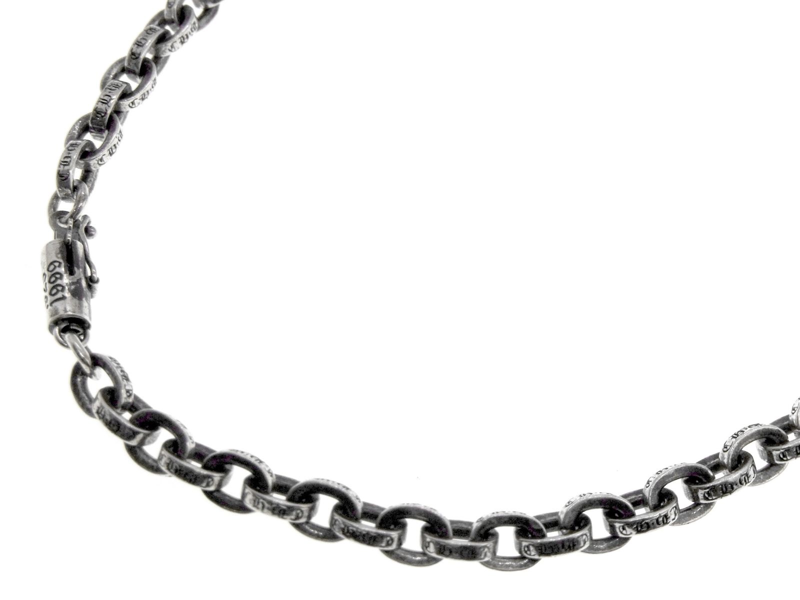 クロムハーツ CHROME HEARTS 【 PAPER CHAIN 20 】 シルバー ペーパーチェーン ネックレス　38085