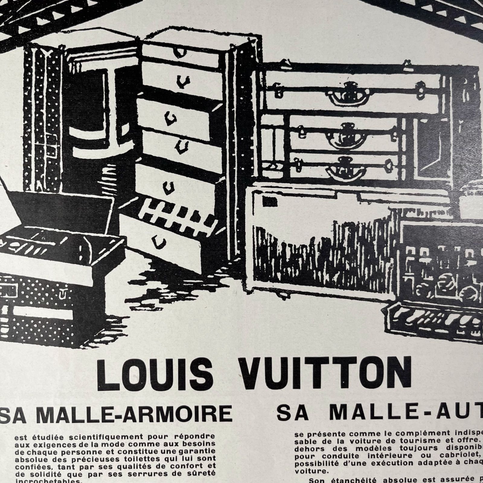 1926 広告＞Louis Vuitton ルイヴィトン ポスター ヴィンテージ