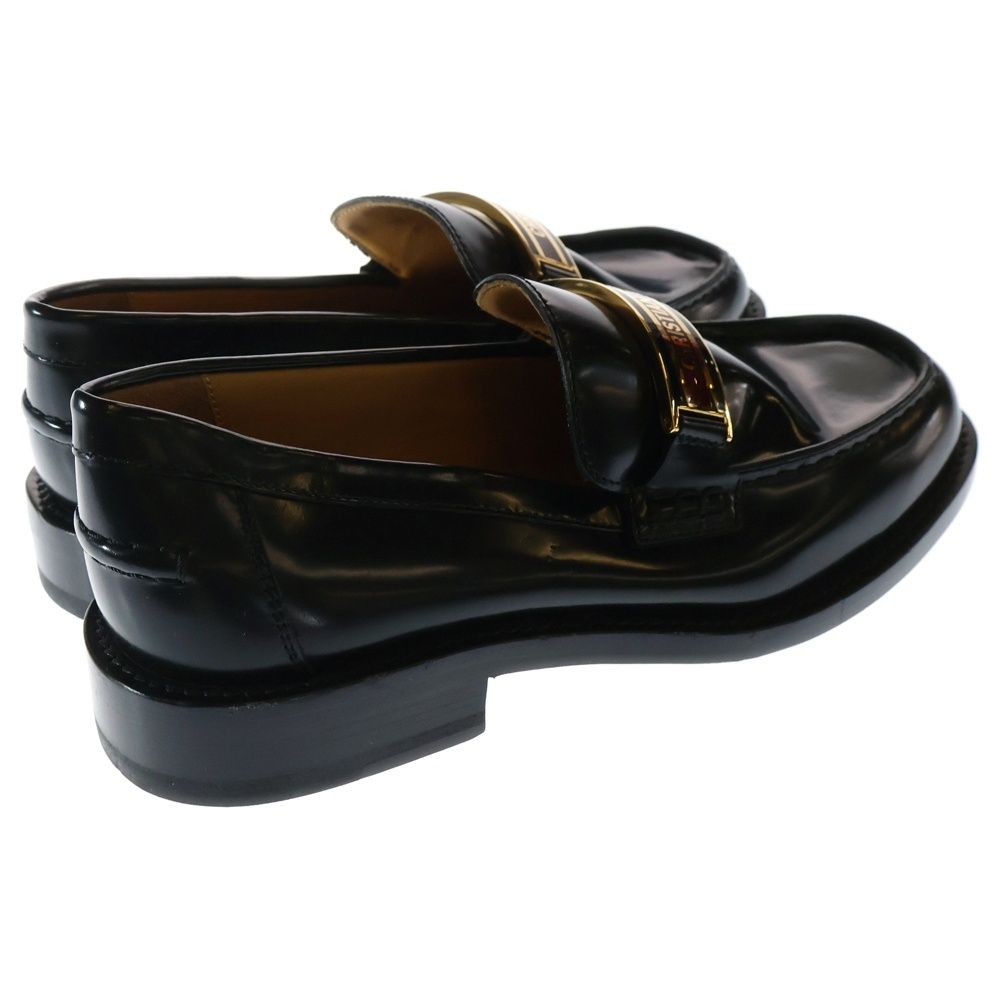  Christian Dior クリスチャンディオール メタルロゴプレート レザー ローカットシューズ ローファー ブラック その他 靴