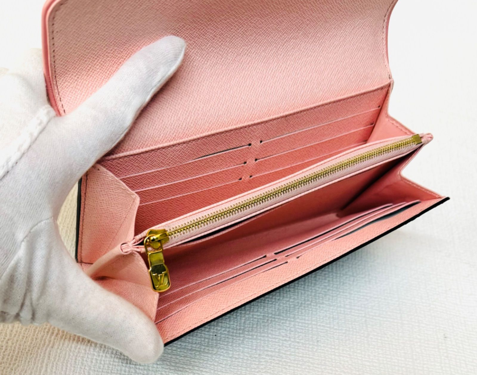 ルイヴィトンlv長財布モノグラム　ピンク 限定・美品 LOUIS VUITTON ルイ・ヴィトン フォールフォーユー