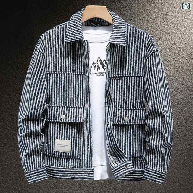 種類2 M 50-65kg A 青 メンズ 男性用 ファッション オシャレ シンプル 大人 かっこいい ストリート ヒップホップ HipHop アメリカンン ワークウェア デニムジャケット 春秋 ジャケット トップ 服