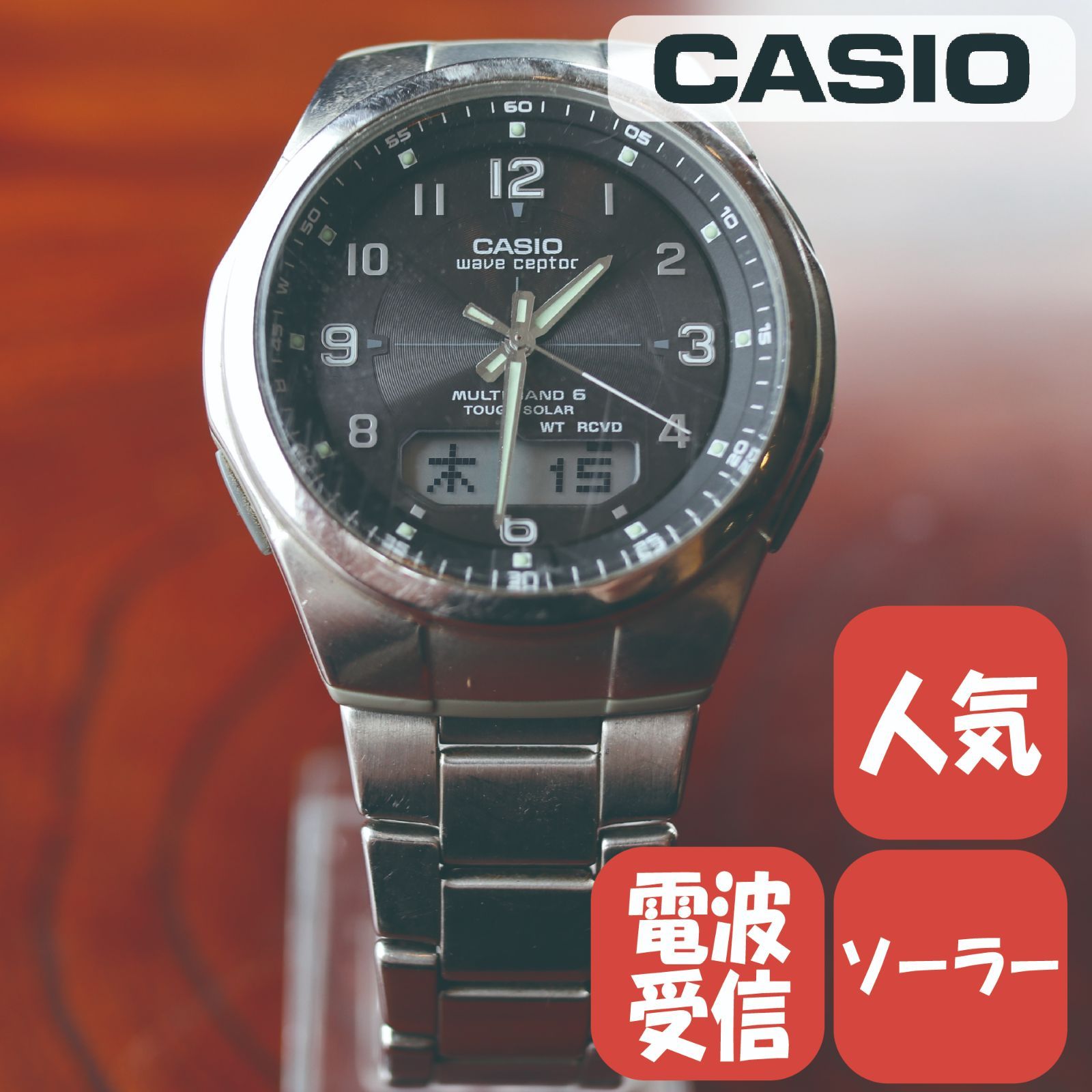 CASIO WVA-M680カシオクォーツ腕時計-connectedremag.com