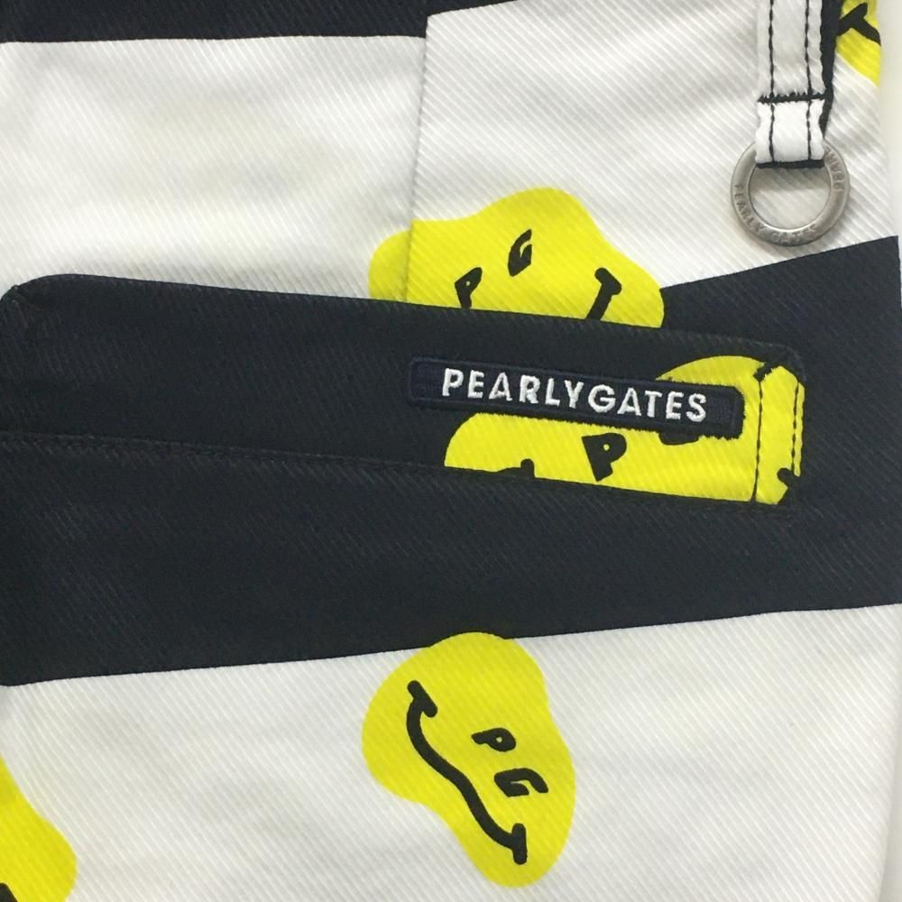 新品】パーリーゲイツ パンツ 白×ネイビー×イエロー TOKE コレクション