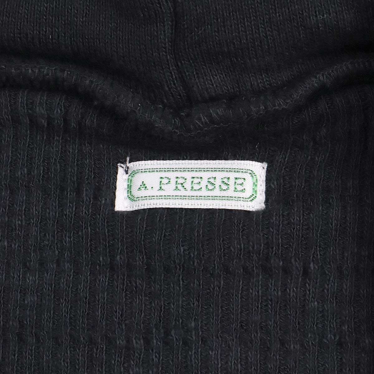 A.PRESSE ア プレッセ 25SS Vintage Zip Sweat Hoodie ヴィンテージ 