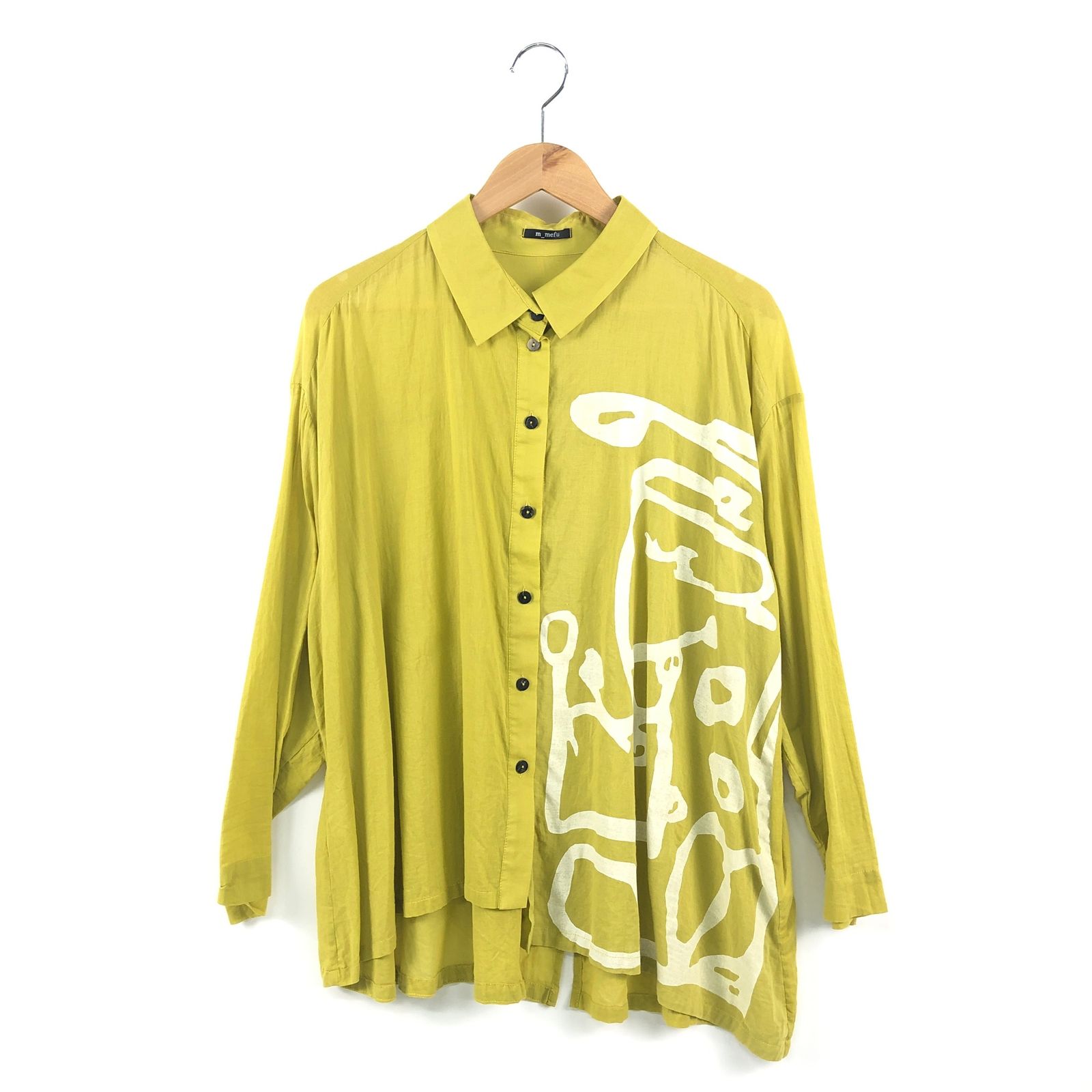 【美品】メフウ　芽風　シャツジャケット・羽織り・ワイド・センソユニコ・変形 美品】メフウ 芽風 シャツジャケット・羽織り・ワイド