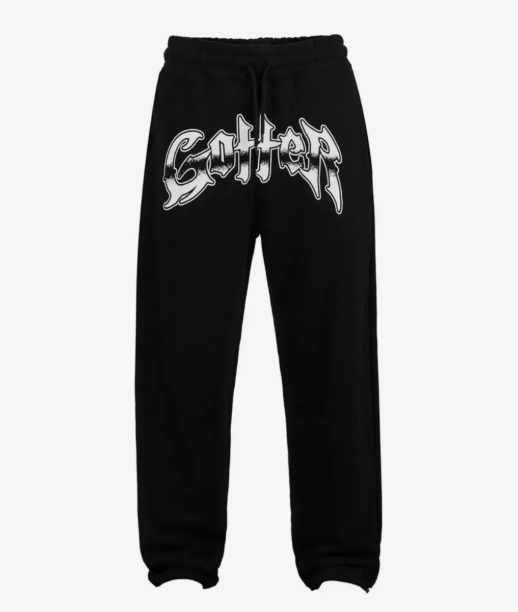 ガーターギャラリー ズボン M GOTTER BIG LOGO SWEATPANTS_BK