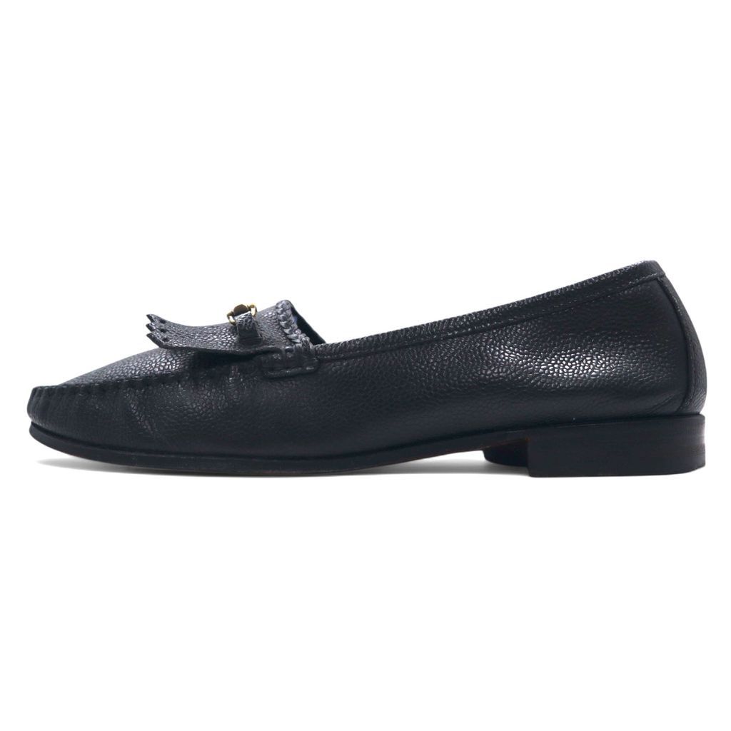 Salvatore Ferragamo イタリア製 ゴールド ビット フリンジ ローファー 25.5cm ブラック レザー 9097 - メルカリ