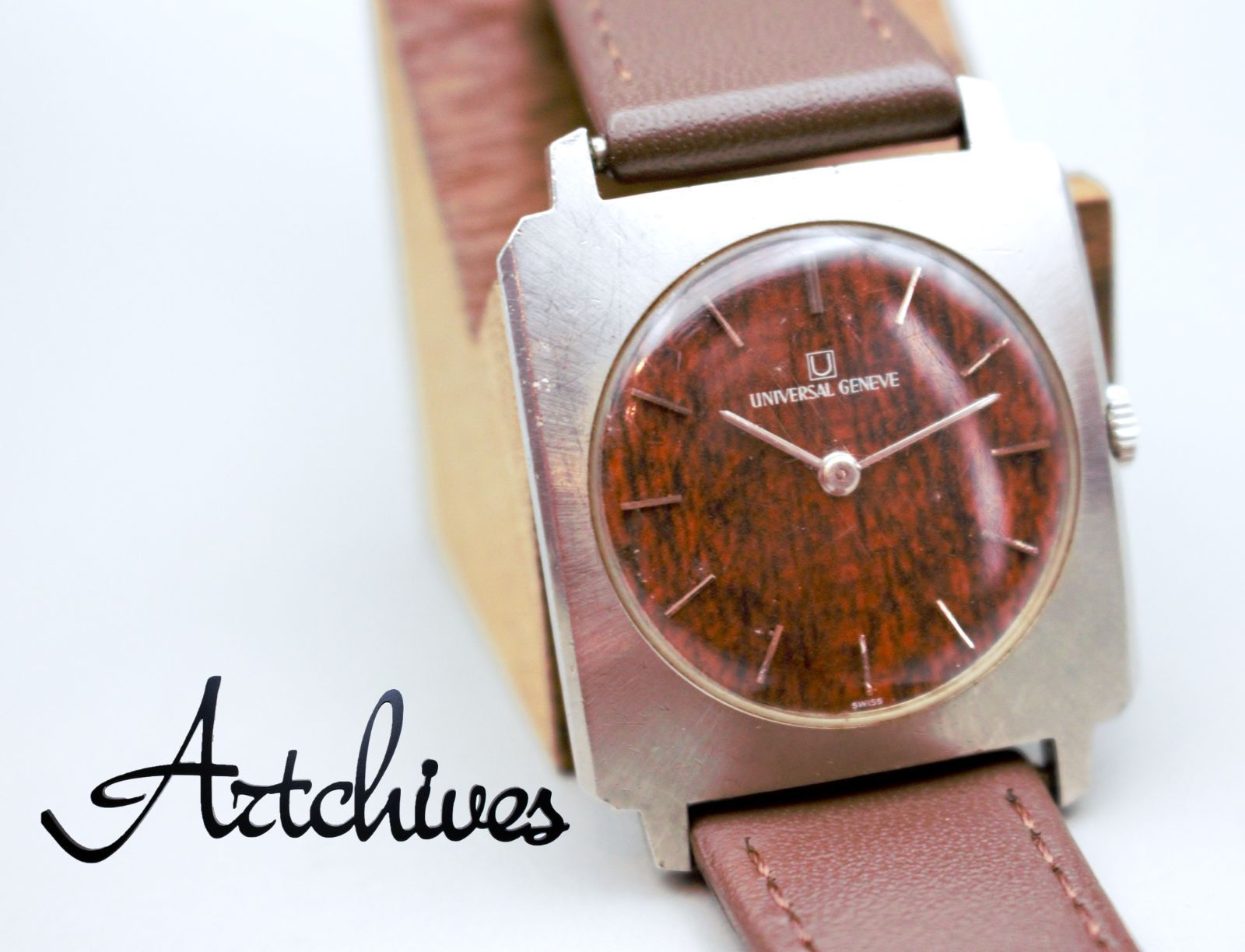 VRW-1371 時計 UNIVERSAL GENEVE ユニバーサルジュネーブ 842118|04 BRN文字盤 ボーイズ 手巻き 腕時計 稼働品