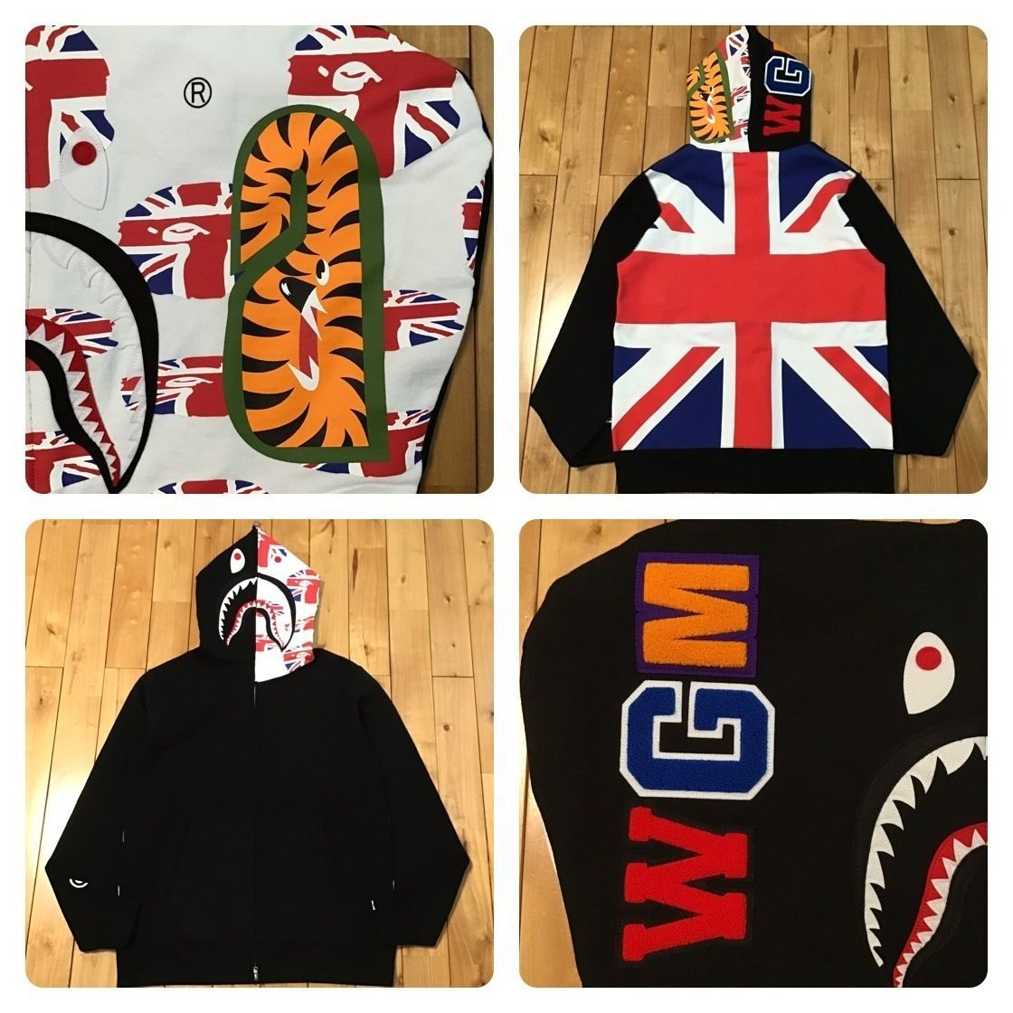 ☆XL☆ ユニオンジャック シャーク パーカー shark full zip hoodie a 
