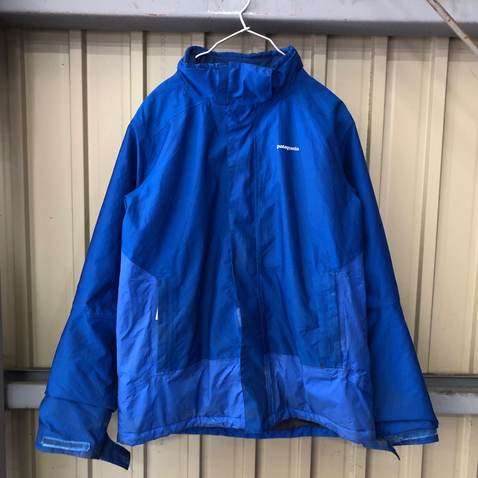 173 Patagonia マウンテンパーカー メンズ XXL ブルー 取り外し式 
