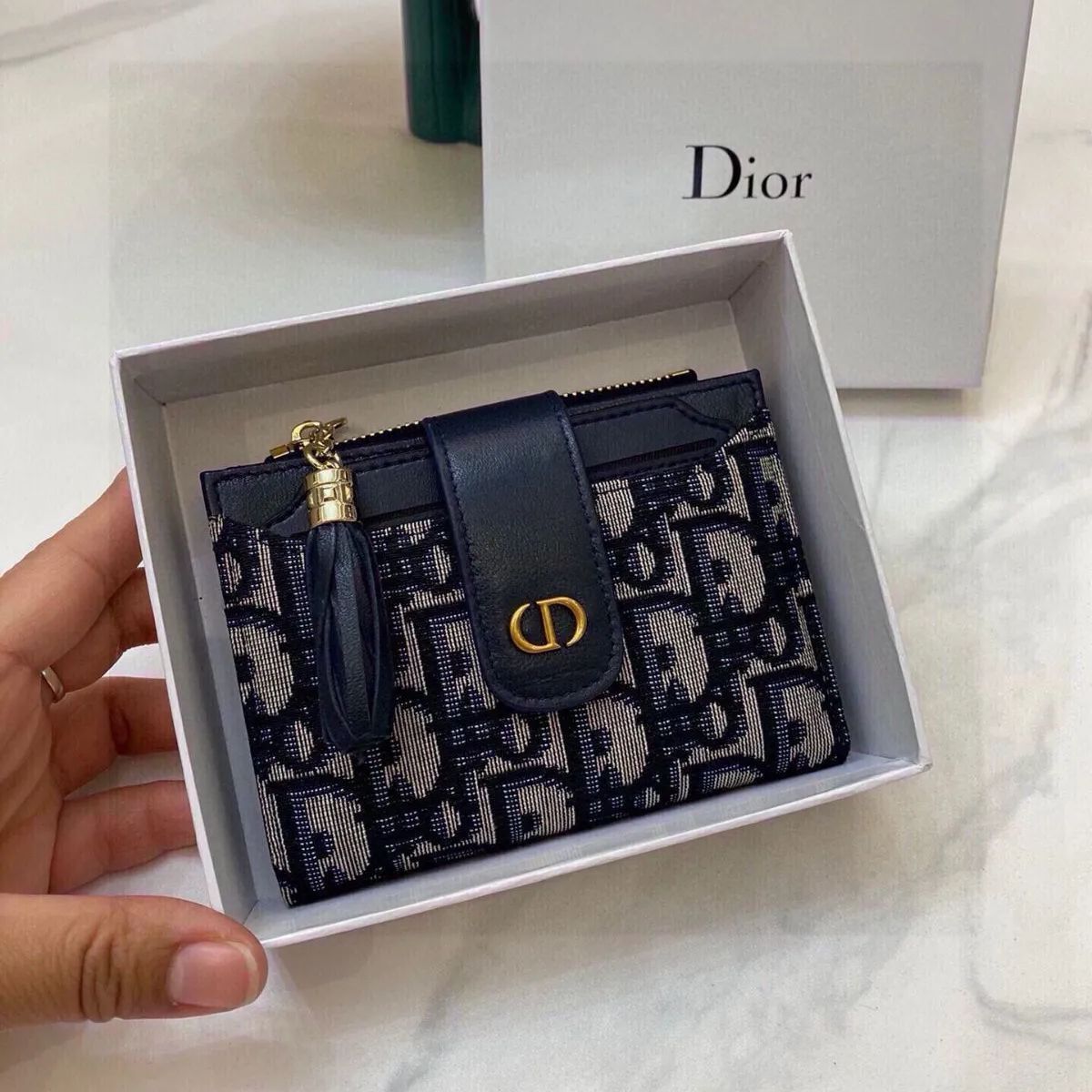 新品未使用！クリスチャンディオール/Dior 二つ折り財布☆ロータスウォレット 折りたたみ財布 レディース - メルカリ