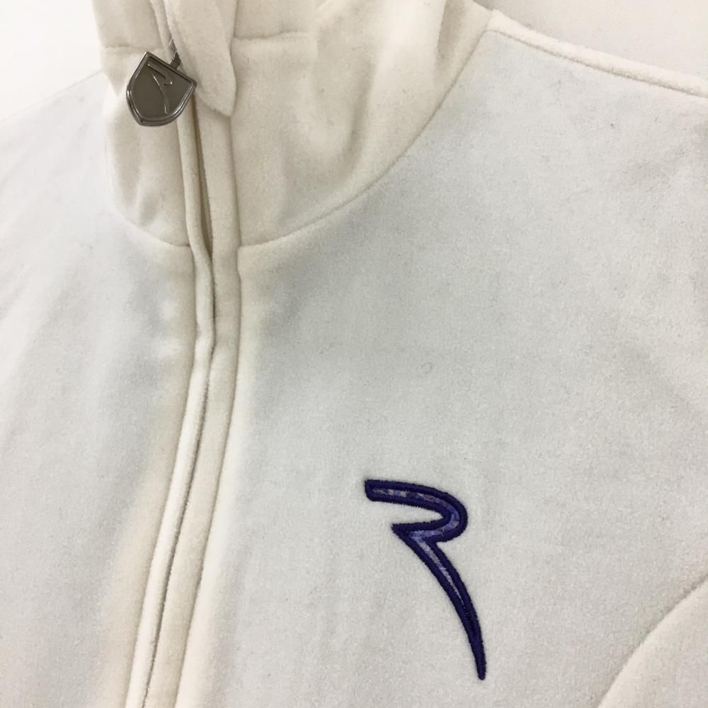 CHERVOブルゾン52アイボリー シェルボ CHERVO ナイロン切替 ダブルジップブルゾン 中綿 ゴルフ I40