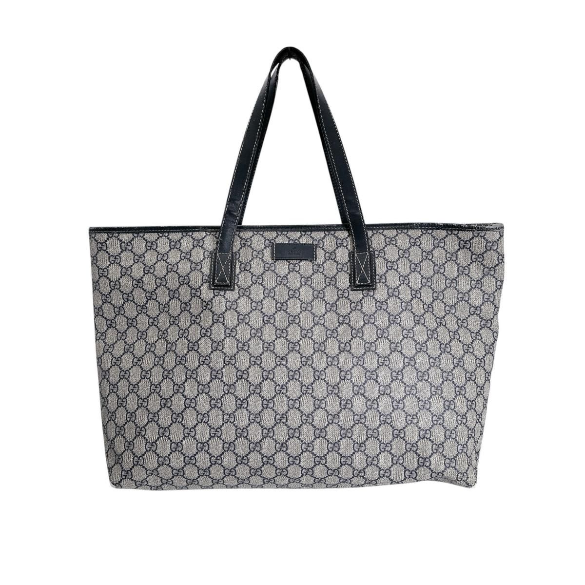 グッチ 211120 GGスプリーム トートバッグ トートバッグ GUCCI グレー 