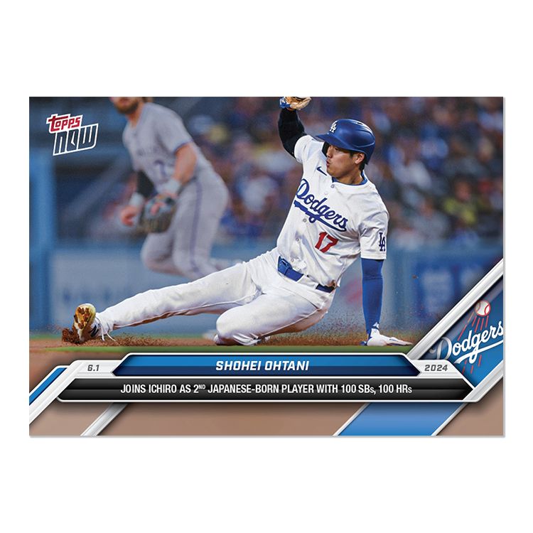新品スリーブ&ローダー入り】大谷翔平 MLB通算100盗塁記念 2024