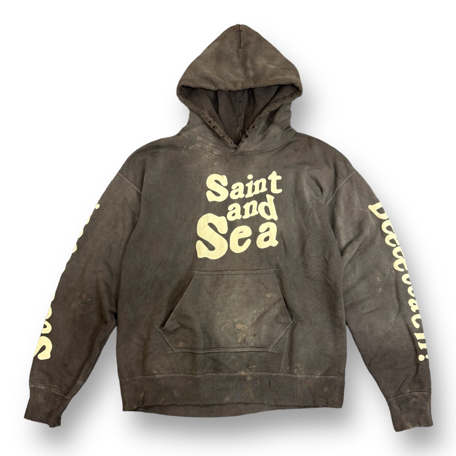 定価61600円 SAINT MICHAEL×WIND AND SEA STM X WDS HOODIE スウェットフーディー パーカー  セントマイケル ウィンダンシー コラボ SM-A21-0000-066 XL 66098A