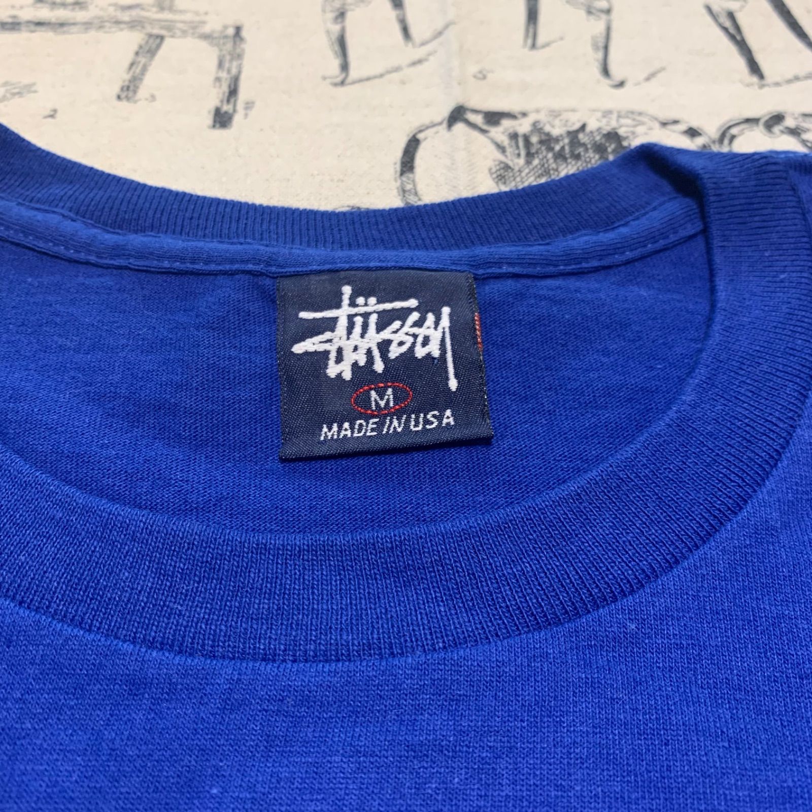 NO.24 90s OLD STUSSY 紺タグ Tシャツ BOXプリント M USA製